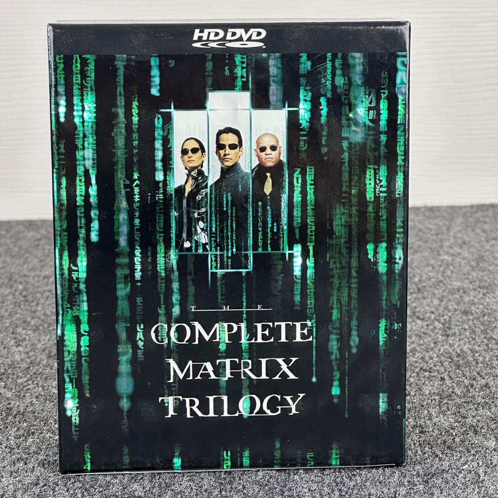 The Complete Matrix Trilogy HD DVD Box‎ Set 3-Disc 1080p Warner Bros 2007 Rare